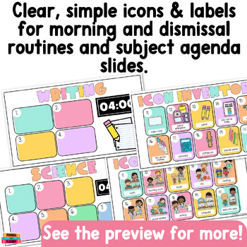 Morning Routine Visual Schedule Daily Agenda Routine & Procedures Slides Kinder - Image 4