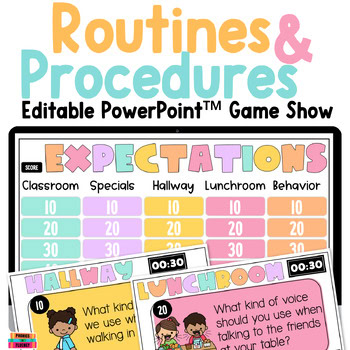 Routines Rules & Procedures Expectation Slides First Day Game Show Kindergarten