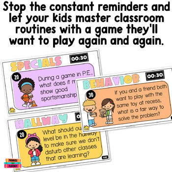 Routines Rules & Procedures Expectation Slides First Day Game Show Kindergarten - Image 3