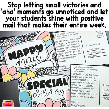 Positive Notes Home to Parent Communication Log Composition Notebook Decor - Image 3