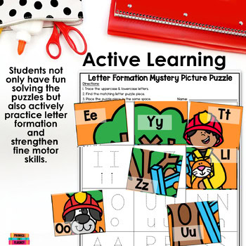 Letter Tracing Practice Sheets Kindergarten Writing Mystery Picture - Image 3