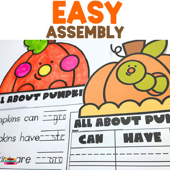 Pumpkin Writing Craftivity Can/Have/Are Graphic Organizer for Kindergarten - Image 2