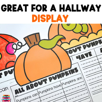 Pumpkin Writing Craftivity Can/Have/Are Graphic Organizer for Kindergarten - Image 3