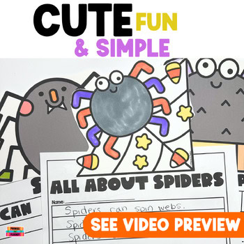 Spiders Writing Craftivity Can/Have/Are Graphic Organizer for Kindergarten - Image 4