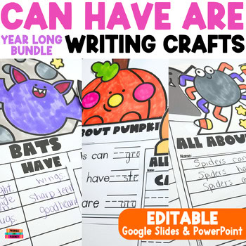 Informational Writing Graphic Organizer Can/Have/Are Writing Craft Kindergarten