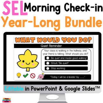 Kindergarten Social Emotional Learning Activity Slides Morning Meeting Questions