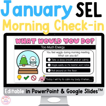 January NewYear SEL Morning Meeting Winter Social Skills Activities Kindergarten