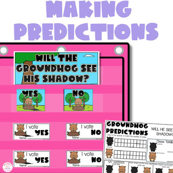 Groundhog Day Activities Kindergarten Craft Math Coloring Prediction Word Search - Image 2