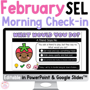 February SEL Morning Meeting Valentine Social Skills Activities Kindergarten