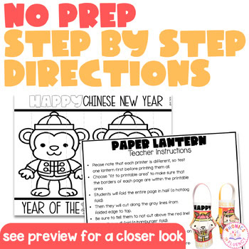 Chinese New Year Craft Chinese Lantern Template Lunar New Year Lantern 2026 - Image 4