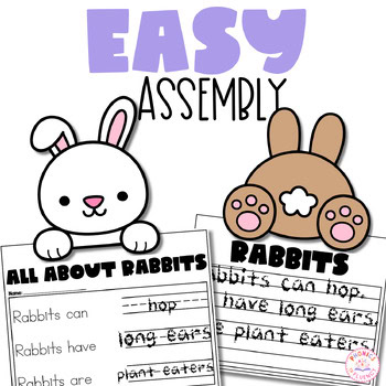 Can/Have/Are Graphic Organizer Easter Activity Craft Kindergarten Science Rabbit - Image 2