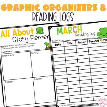 Kindergarten March Reading Challenge Reading Log March St. Patricks Day Reading - Image 2