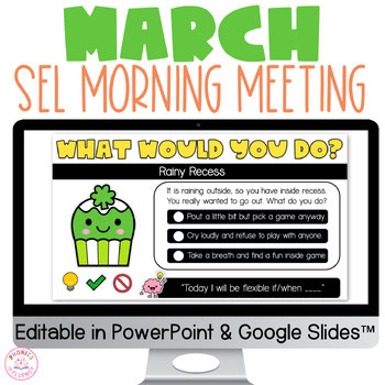 March SEL Morning Meeting St. Patricks Day Social Skills Activities Kindergarten