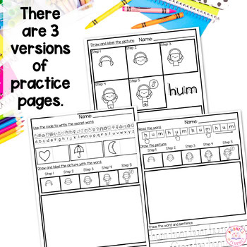 Created to Align with UFLI Worksheets UFLI Kindergarten Lesson 39 CVC Short U - Image 3