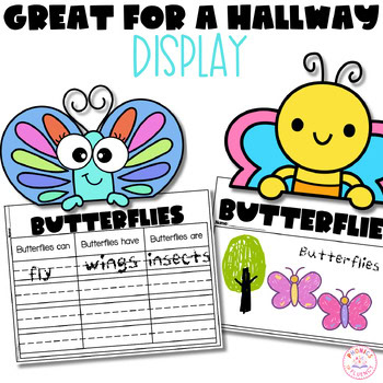 Can/Have/Are Graphic Organizer Insects Craft Kindergarten Science Butterflies - Image 3