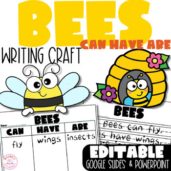 Can/Have/Are Graphic Organizer Insects Bees Craft Kindergarten Science Bees