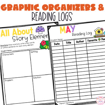 Kindergarten Reading Challenge Reading Log Memorial Day Cinco De Mayo Reading - Image 2