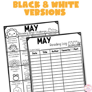 Kindergarten Reading Challenge Reading Log Memorial Day Cinco De Mayo Reading - Image 3
