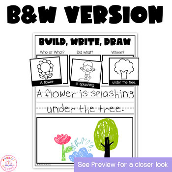Sentence Writing Sentence Building Cards Spring Writing Activities Kindergarten - Image 4