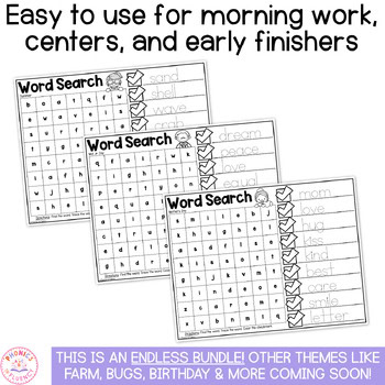 Spring Word Search Early Finisher Earth Day Fun Packet April Fast Finisher - Image 4