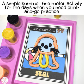Playdoh Mats Summer Playdoh Mats Summer Playdough Mats Ocean Animals Fine Motor - Image 3