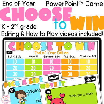 End of Year Games Game Show Fun Friday Activities Countdown to Summer Activities