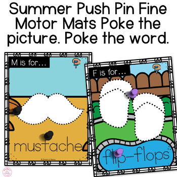 Summer Pokey Pin Push Pin Art Summer Fine Motor Activities - Image 2