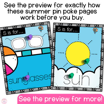 Summer Pokey Pin Push Pin Art Summer Fine Motor Activities - Image 4
