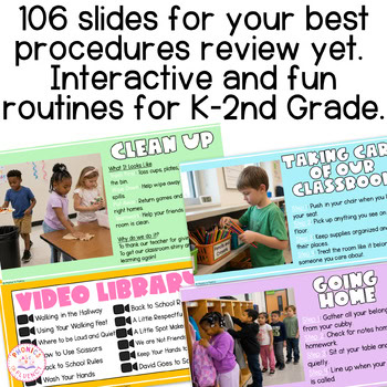 real pictures routines & procedures google slides kindergarten procedures slides - Image 2