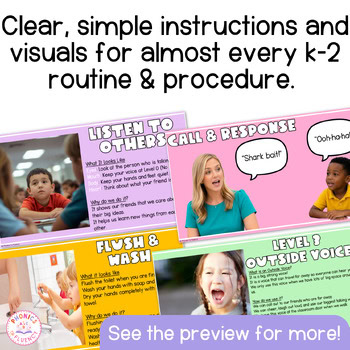 real pictures routines & procedures google slides kindergarten procedures slides - Image 4