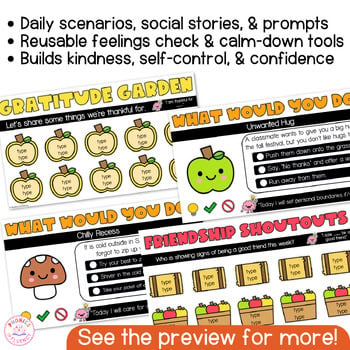 September SEL Morning Meeting Fall Social Skills Kindergarten-2nd - Image 4