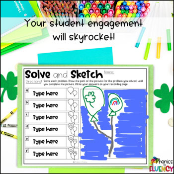 St. Patrick's Day Math Centers - Directed Drawing Math - Editable - Image 4